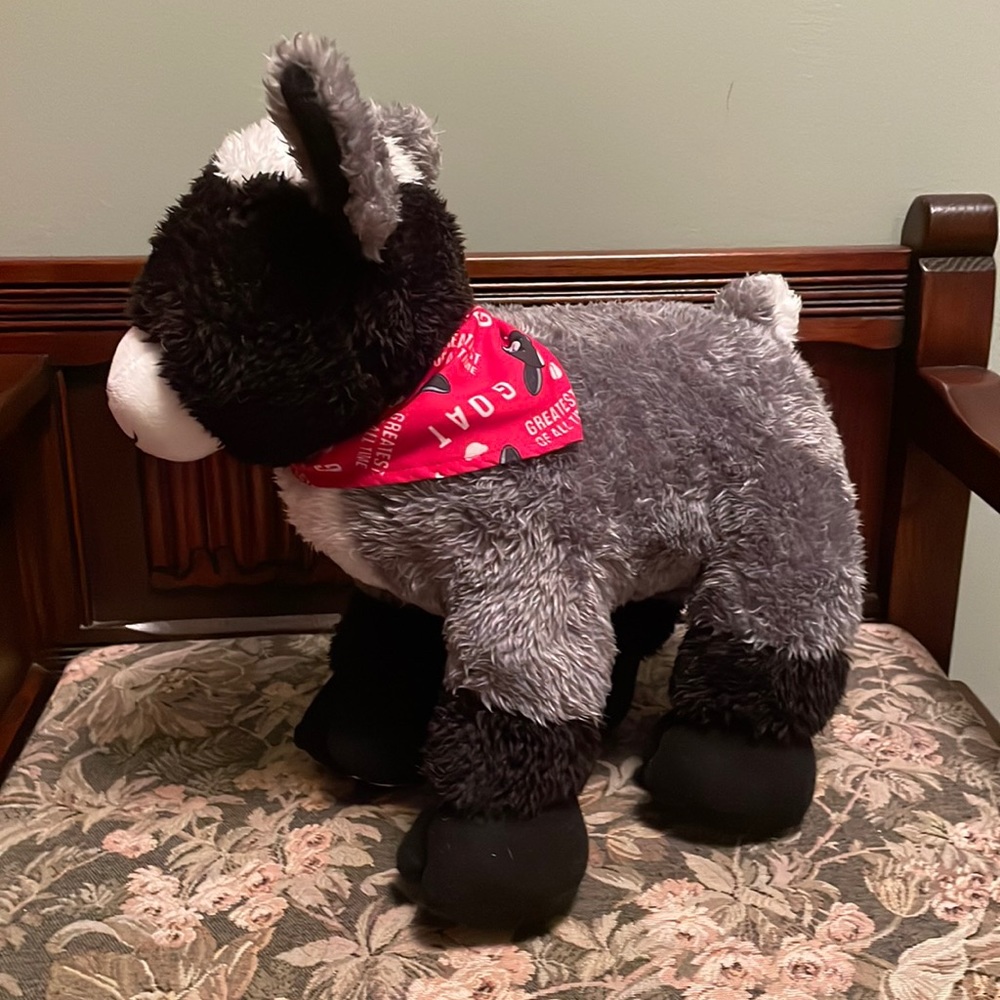 Build-A-Bear Goat with scarf.